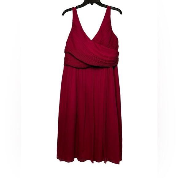 J. Crew Heidi Raspberry Cocktail Dress - 14 Tall - Picture 2 of 15